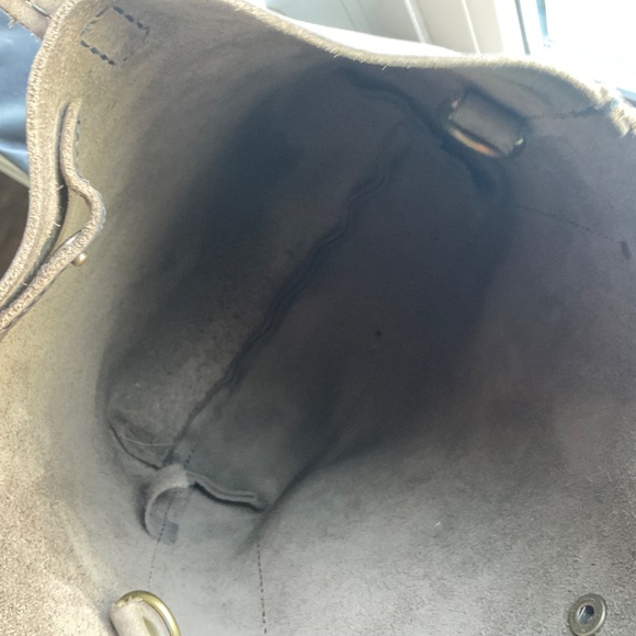 Portland Leather Goods Mini Crossbody Tote Bag w/ 2 Straps Groupie Gray - Picture 10 of 12